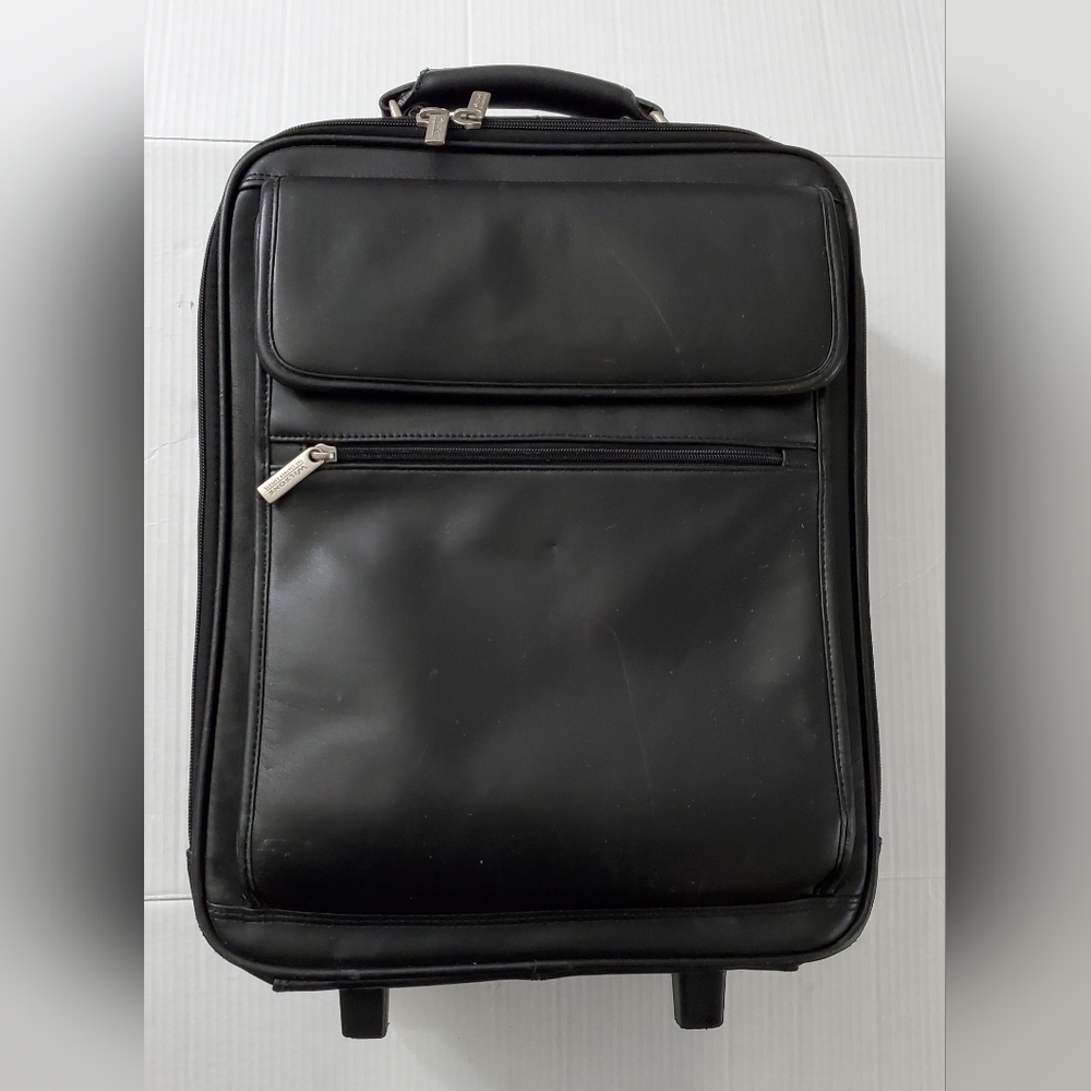 Wilsons Leather‎ Black 19" Carry On Rolling Bag Luggage